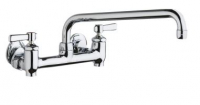 Chicago Faucets 640-L12E35-369YAB Sink Faucet, 8'' Wall W/ Stops